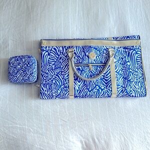 Lilly Pulitzer Jewelry Case and Garment Bag